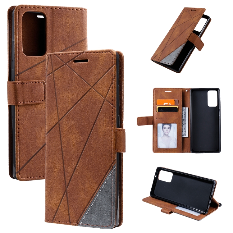 For Samsung Galaxy Note20 Skin Feel Splicing Horizontal Flip Leather Case with Holder & Card Slots & Wallet & Photo Frame(Brown)
For Samsung Galaxy Note20 Skin Feel Splicing Horizontal Flip Leather Case with Holder & Card Slots & Wallet & Photo Frame(Brown)