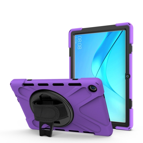 For Huawei MediaPad M5 10.8 Shockproof Colorful Silicone + PC Protective Case with Holder & Hand Grip Strap(Purple)
For Huawei MediaPad M5 10.8 Shockproof Colorful Silicone + PC Protective Case with Holder & Hand Grip Strap(Purple)