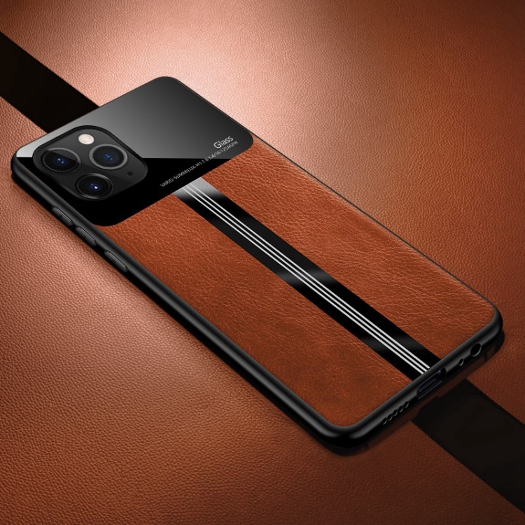 For iPhone 11 Pro Max Leather Texture PU + Glass + TPU Shockproof Protective Case(Brown)
For iPhone 11 Pro Max Leather Texture PU + Glass + TPU Shockproof Protective Case(Brown)