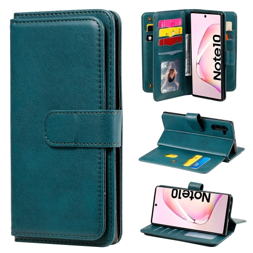 For Samsung Galaxy Note10 Multifunctional Magnetic Copper Buckle Horizontal Flip Solid Color Leather Case with 10 Card Slots & Wallet & Holder & Photo Frame(Dark Green)
For Samsung Galaxy Note10 Multifunctional Magnetic Copper Buckle Horizontal Flip Solid Color Leather Case with 10 Card Slots & Wallet & Holder & Photo Frame(Dark Green)