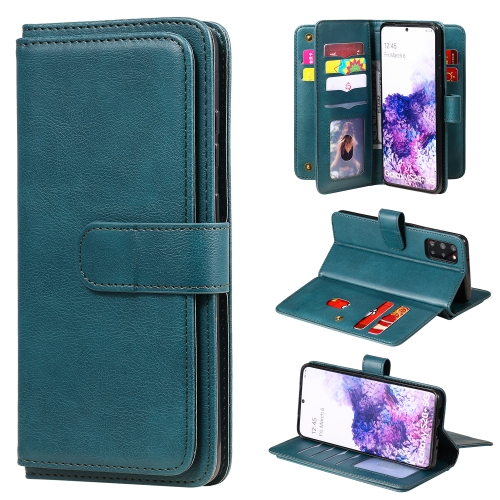 For Samsung Galaxy S20+ 5G Multifunctional Magnetic Copper Buckle Horizontal Flip Solid Color Leather Case with 10 Card Slots & Wallet & Holder & Photo Frame(Dark Green)
For Samsung Galaxy S20+ 5G Multifunctional Magnetic Copper Buckle Horizontal Flip Solid Color Leather Case with 10 Card Slots & Wallet & Holder & Photo Frame(Dark Green)