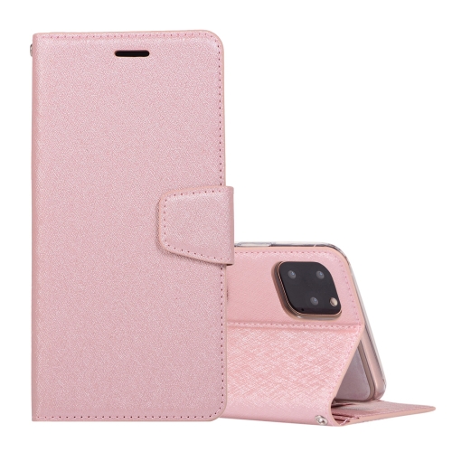 For iPhone 12 / 12 Pro Silk Texture Horizontal Flip Leather Case with Holder & Card slots & Wallet & Photo Frame(Rose Gold)
For iPhone 12 / 12 Pro Silk Texture Horizontal Flip Leather Case with Holder & Card slots & Wallet & Photo Frame(Rose Gold)