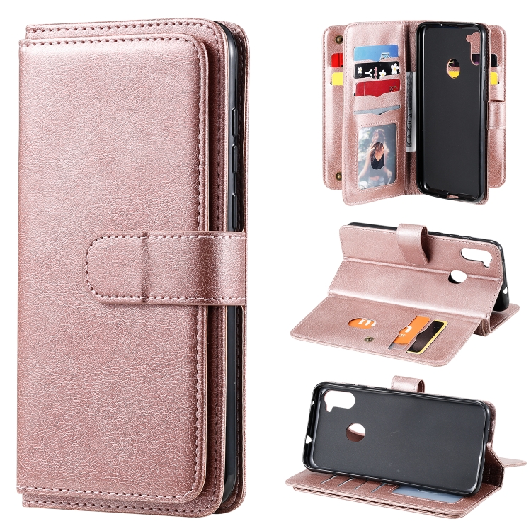 For Samsung Galaxy M11 Multifunctional Magnetic Copper Buckle Horizontal Flip Solid Color Leather Case with 10 Card Slots & Wallet & Holder & Photo Frame(Rose Gold)
For Samsung Galaxy M11 Multifunctional Magnetic Copper Buckle Horizontal Flip Solid Color Leather Case with 10 Card Slots & Wallet & Holder & Photo Frame(Rose Gold)