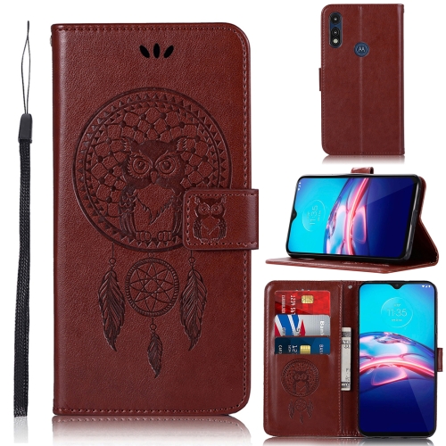 For Motorola Moto E 2020 Wind Chime Owl Embossing Pattern Horizontal Flip Leather Case, with Holder & Card Slots & Wallet(Brown)
For Motorola Moto E 2020 Wind Chime Owl Embossing Pattern Horizontal Flip Leather Case, with Holder & Card Slots & Wallet(Brown)