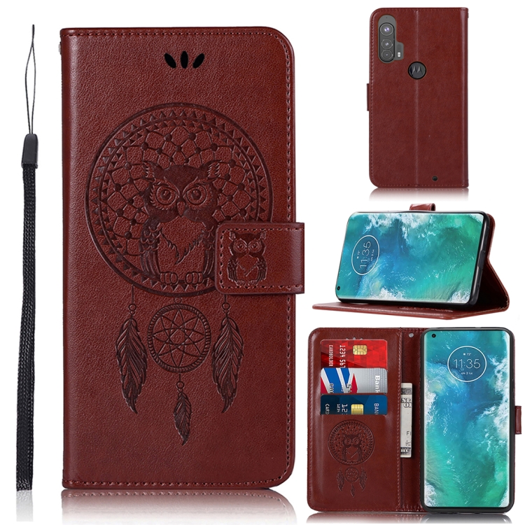 For Motorola Moto Edge Plus Wind Chime Owl Embossing Pattern Horizontal Flip Leather Case, with Holder & Card Slots & Wallet(Brown)
For Motorola Moto Edge Plus Wind Chime Owl Embossing Pattern Horizontal Flip Leather Case, with Holder & Card Slots & Wallet(Brown)