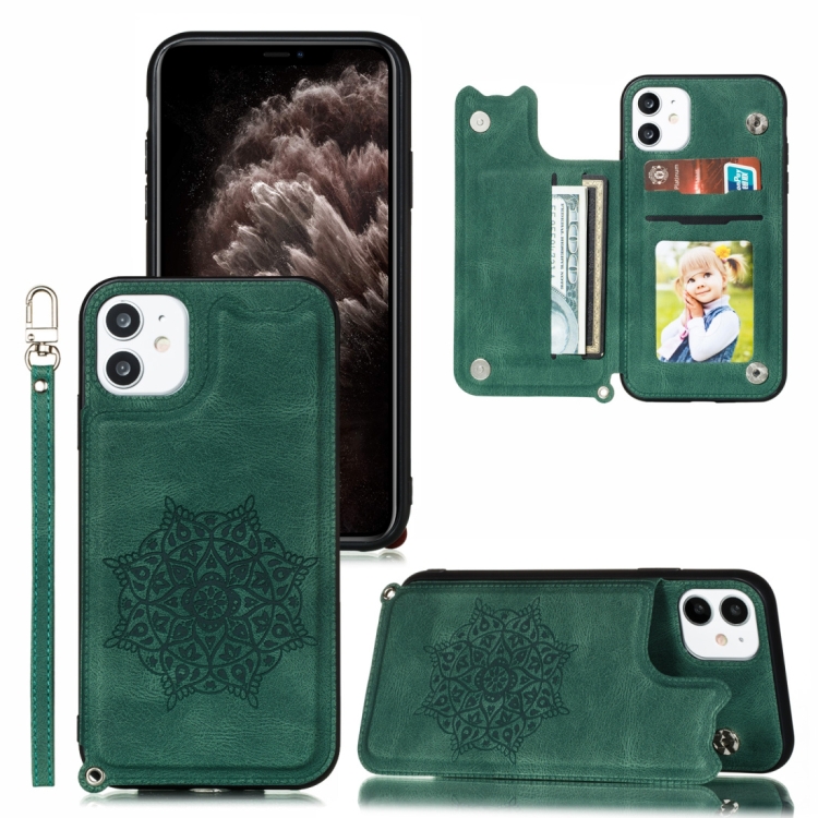 For iPhone 11 Pro Max Mandala Embossed PU + TPU Case with Holder & Card Slots & Photo Frame & Hand Strap(Green)
For iPhone 11 Pro Max Mandala Embossed PU + TPU Case with Holder & Card Slots & Photo Frame & Hand Strap(Green)