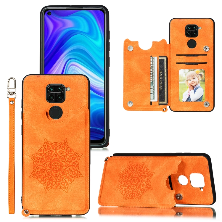 For Xiaomi Redmi Note 9 Mandala Embossed PU + TPU Case with Holder & Card Slots & Photo Frame & Strap(Yellow)
For Xiaomi Redmi Note 9 Mandala Embossed PU + TPU Case with Holder & Card Slots & Photo Frame & Strap(Yellow)