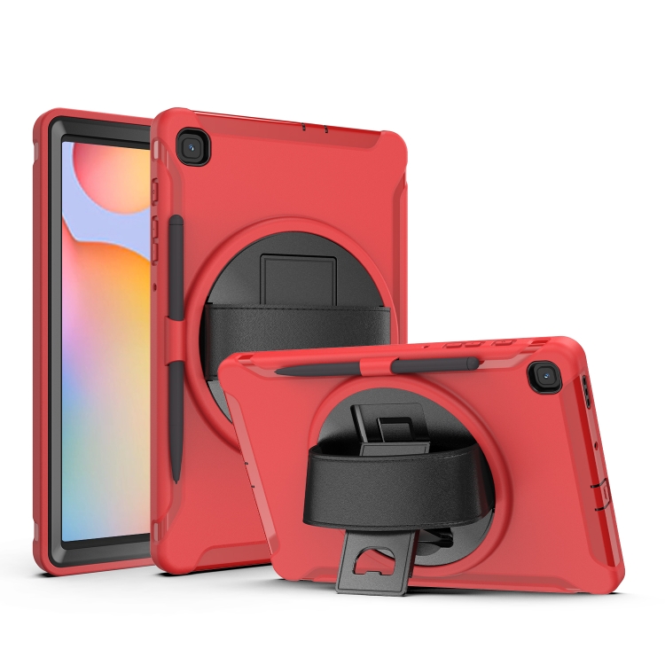 For Samsung Galaxy Tab S6 Lite 360 Degree Rotation PC+TPU Protective Cover with Holder & Hand Strap & Pen Slot(Red)
For Samsung Galaxy Tab S6 Lite 360 Degree Rotation PC+TPU Protective Cover with Holder & Hand Strap & Pen Slot(Red)