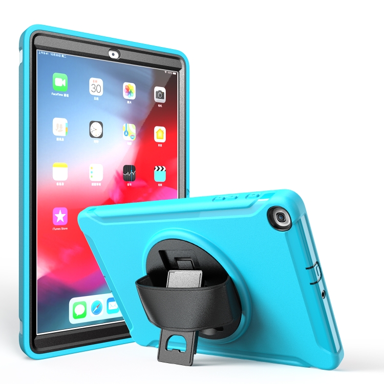 For Samsung Galaxy Tab A 10.1 (2019) T510 / T515 360 Degree Rotation PC+TPU Protective Cover with Holder & Hand Strap(Light Blue)
For Samsung Galaxy Tab A 10.1 (2019) T510 / T515 360 Degree Rotation PC+TPU Protective Cover with Holder & Hand Strap(Light Blue)