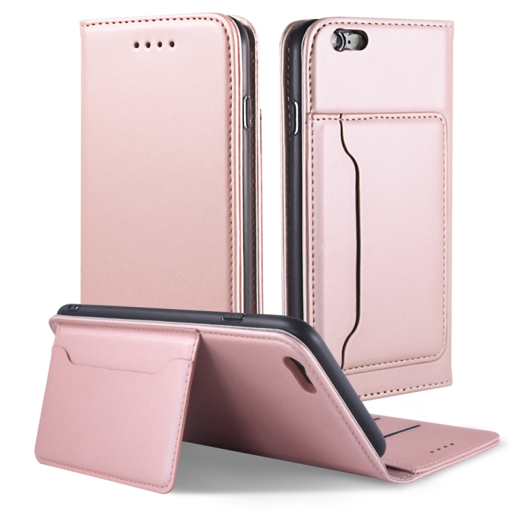 For iPhone 6 Plus / 6s Plus Strong Magnetism Shockproof Horizontal Flip Liquid Feel Leather Case with Holder & Card Slots & Wallet(Rose Gold)
For iPhone 6 Plus / 6s Plus Strong Magnetism Shockproof Horizontal Flip Liquid Feel Leather Case with Holder & Card Slots & Wallet(Rose Gold)