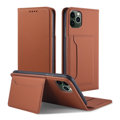 For iPhone 11 Pro Max Strong Magnetism Shockproof Horizontal Flip Liquid Feel Leather Case with Holder & Card Slots & Wallet(Brown)
For iPhone 11 Pro Max Strong Magnetism Shockproof Horizontal Flip Liquid Feel Leather Case with Holder & Card Slots & Wallet(Brown)