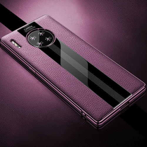 For Huawei Mate 30 Pro First Layer Cowhide + Glass Back Protective Case(Purple)
For Huawei Mate 30 Pro First Layer Cowhide + Glass Back Protective Case(Purple)