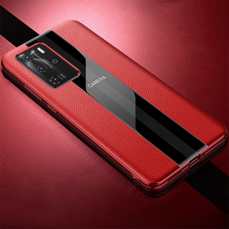For Huawei P40 Pro Genuine Leather Electroplated Shckproof Protective Case(Red)
For Huawei P40 Pro Genuine Leather Electroplated Shckproof Protective Case(Red)