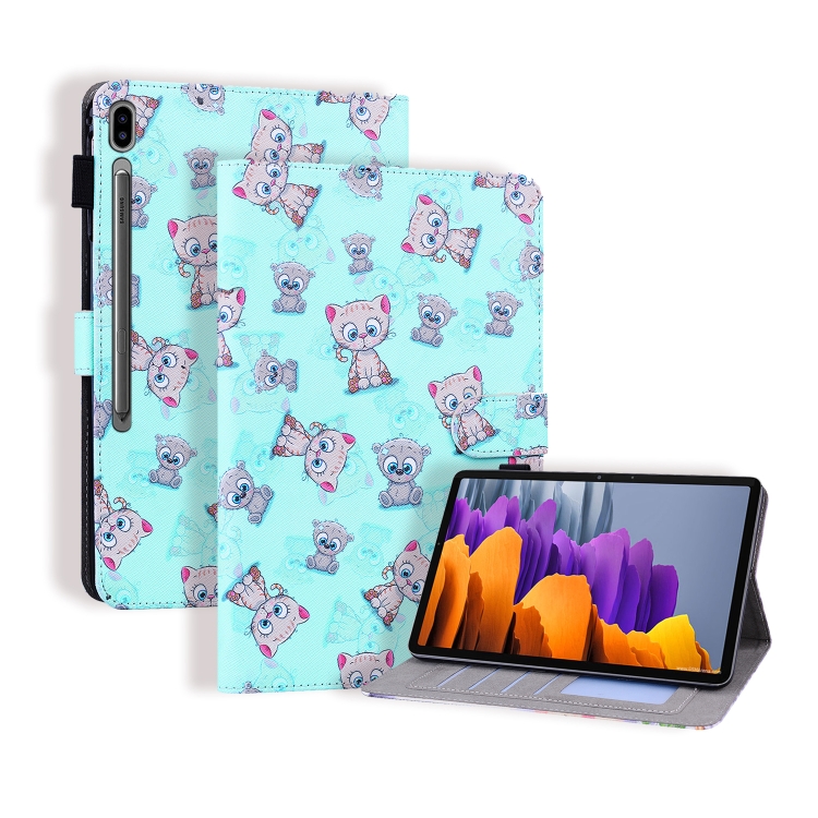 For Samsung Galaxy Tab S7 T870 / T875 Colored Drawing Stitching Horizontal Flip Leather Case with Holder & Card Slots(Cartoon Bear)
For Samsung Galaxy Tab S7 T870 / T875 Colored Drawing Stitching Horizontal Flip Leather Case with Holder & Card Slots(Cartoon Bear)
