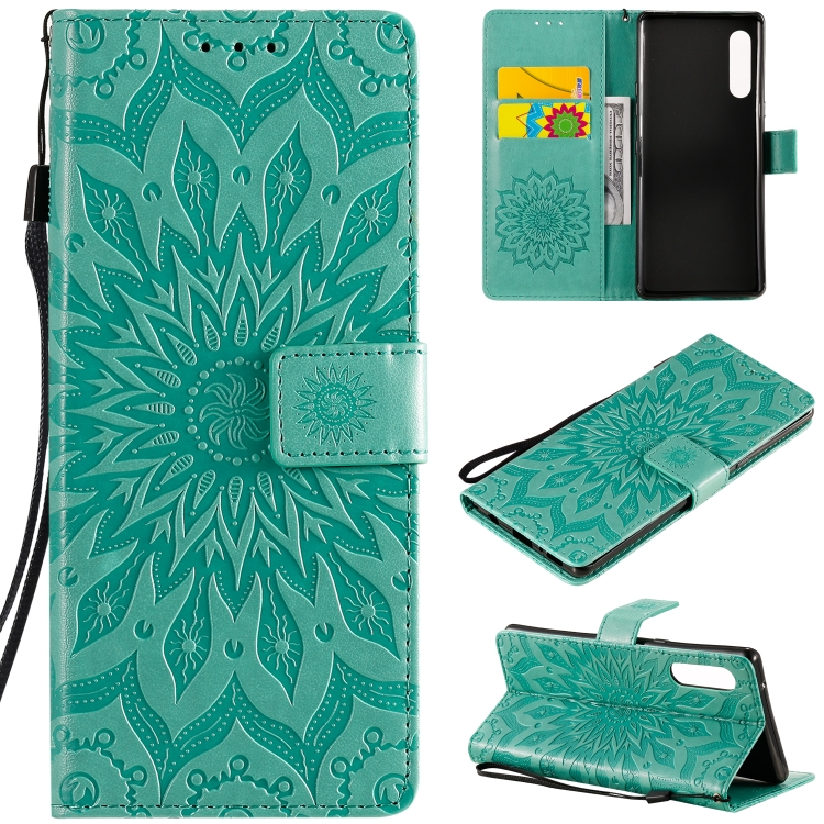 For LG G9 Pressed Printing Sunflower Pattern Horizontal Flip PU Leather Case Holder & Card Slots & Wallet & Lanyard(Green)
For LG G9 Pressed Printing Sunflower Pattern Horizontal Flip PU Leather Case Holder & Card Slots & Wallet & Lanyard(Green)