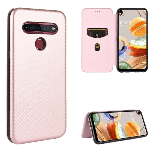 For LG K41S / K51S Carbon Fiber Texture Magnetic Horizontal Flip TPU + PC + PU Leather Case with Card Slot(Pink)
For LG K41S / K51S Carbon Fiber Texture Magnetic Horizontal Flip TPU + PC + PU Leather Case with Card Slot(Pink)