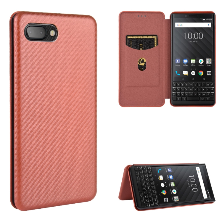 For BlackBerry KEY2 Carbon Fiber Texture Magnetic Horizontal Flip TPU + PC + PU Leather Case with Card Slot(Brown)
For BlackBerry KEY2 Carbon Fiber Texture Magnetic Horizontal Flip TPU + PC + PU Leather Case with Card Slot(Brown)