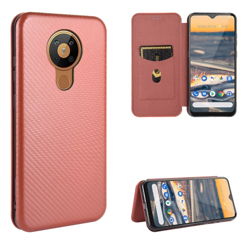 For Nokia 5.3 Carbon Fiber Texture Magnetic Horizontal Flip TPU + PC + PU Leather Case with Card Slot(Brown)
For Nokia 5.3 Carbon Fiber Texture Magnetic Horizontal Flip TPU + PC + PU Leather Case with Card Slot(Brown)