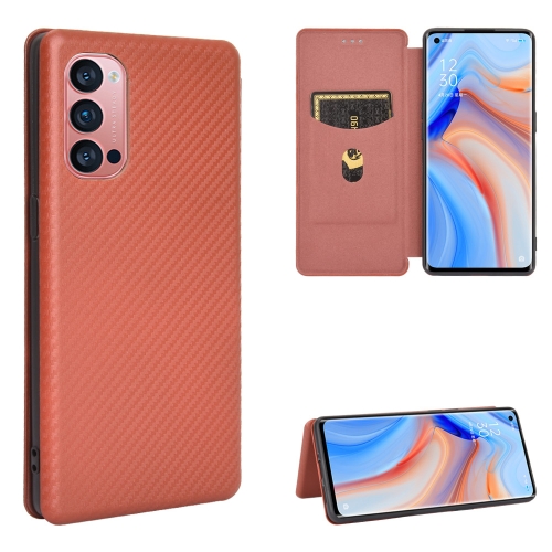 For OPPO Reno4 Pro 5G Carbon Fiber Texture Magnetic Horizontal Flip TPU + PC + PU Leather Case with Card Slot(Brown)
For OPPO Reno4 Pro 5G Carbon Fiber Texture Magnetic Horizontal Flip TPU + PC + PU Leather Case with Card Slot(Brown)