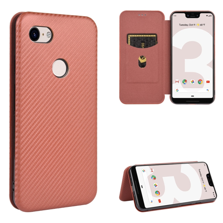 For Google Pixel 3 XL Carbon Fiber Texture Magnetic Horizontal Flip TPU + PC + PU Leather Case with Card Slot(Brown)
For Google Pixel 3 XL Carbon Fiber Texture Magnetic Horizontal Flip TPU + PC + PU Leather Case with Card Slot(Brown)