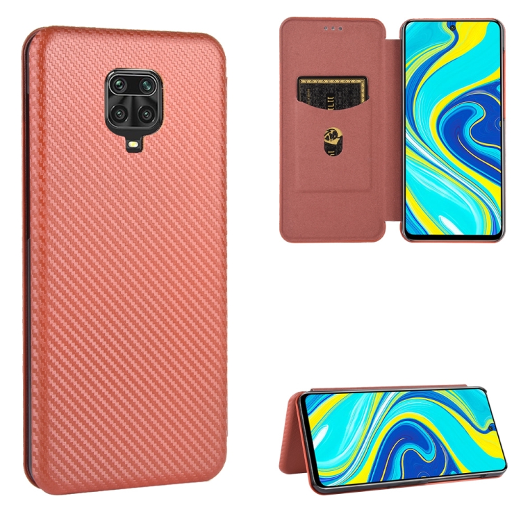 For Xiaomi Redmi Note 9S Carbon Fiber Texture Magnetic Horizontal Flip TPU + PC + PU Leather Case with Card Slot(Brown)
For Xiaomi Redmi Note 9S Carbon Fiber Texture Magnetic Horizontal Flip TPU + PC + PU Leather Case with Card Slot(Brown)