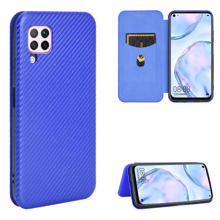 For Huawei nova 6 SE / nova 7i Carbon Fiber Texture Magnetic Horizontal Flip TPU + PC + PU Leather Case with Card Slot(Blue)
For Huawei nova 6 SE / nova 7i Carbon Fiber Texture Magnetic Horizontal Flip TPU + PC + PU Leather Case with Card Slot(Blue)