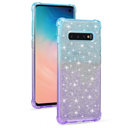 For Samsung Galaxy S10 Plus Gradient Glitter Powder Shockproof TPU Protective Case(Blue Purple)
For Samsung Galaxy S10 Plus Gradient Glitter Powder Shockproof TPU Protective Case(Blue Purple)