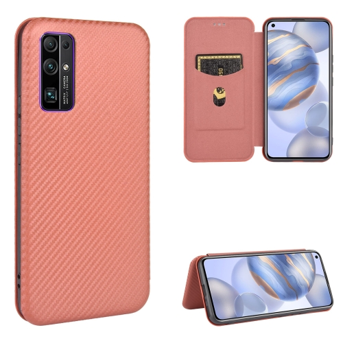 For Huawei Honor 30 Carbon Fiber Texture Magnetic Horizontal Flip TPU + PC + PU Leather Case with Card Slot(Brown)
For Huawei Honor 30 Carbon Fiber Texture Magnetic Horizontal Flip TPU + PC + PU Leather Case with Card Slot(Brown)