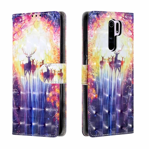 For Xiaomi Redmi 9 3D Painting Horizontal Flip Leather Case with Holder & Card Slot & Wallet & Hand Strap(Deers)
For Xiaomi Redmi 9 3D Painting Horizontal Flip Leather Case with Holder & Card Slot & Wallet & Hand Strap(Deers)