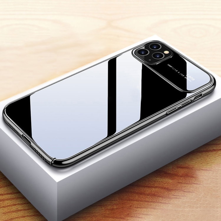 For iPhone X / XS Transparent Glass Electroplating Ultra-thin Shockproof Protective Case(Black)
For iPhone X / XS Transparent Glass Electroplating Ultra-thin Shockproof Protective Case(Black)