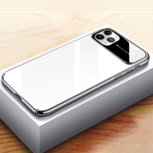 For iPhone 11 Pro Transparent Glass Electroplating Ultra-thin Shockproof Protective Case(Silver)
For iPhone 11 Pro Transparent Glass Electroplating Ultra-thin Shockproof Protective Case(Silver)