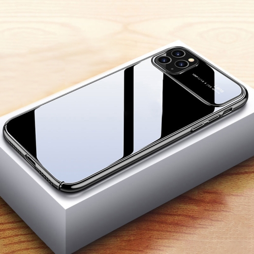 For iPhone 11 Pro Max Transparent Glass Electroplating Ultra-thin Shockproof Protective Case(Black)
For iPhone 11 Pro Max Transparent Glass Electroplating Ultra-thin Shockproof Protective Case(Black)