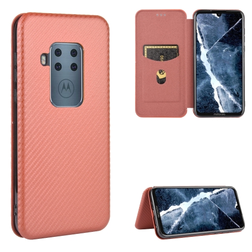 For Motorola Moto One Zoom Carbon Fiber Texture Magnetic Horizontal Flip TPU + PC + PU Leather Case with Rope & Card Slot(Brown)
For Motorola Moto One Zoom Carbon Fiber Texture Magnetic Horizontal Flip TPU + PC + PU Leather Case with Rope & Card Slot(Brown)