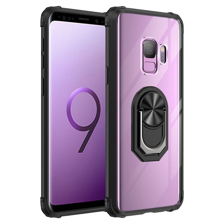 For Samsung Galaxy S9 Shockproof Transparent TPU + Acrylic Protective Case with Ring Holder(Black)
For Samsung Galaxy S9 Shockproof Transparent TPU + Acrylic Protective Case with Ring Holder(Black)