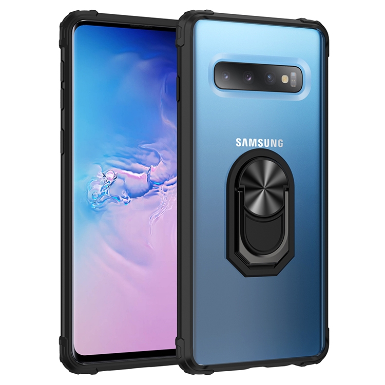 For Samsung Galaxy S10 Shockproof Transparent TPU + Acrylic Protective Case with Ring Holder(Black)
For Samsung Galaxy S10 Shockproof Transparent TPU + Acrylic Protective Case with Ring Holder(Black)