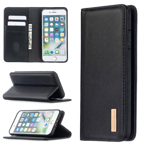 For iPhone 8 / 7 2 in 1 Detachable Magnetic Horizontal Flip Genuine Leather Case with Holder & Card Slots & Wallet(Black)
For iPhone 8 / 7 2 in 1 Detachable Magnetic Horizontal Flip Genuine Leather Case with Holder & Card Slots & Wallet(Black)