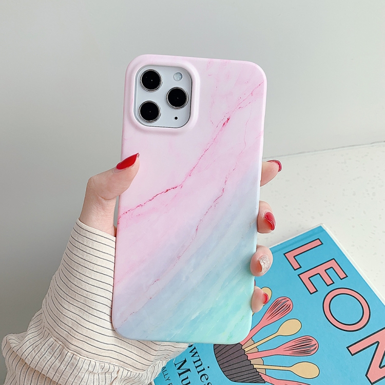 For iPhone 12 / 12 Pro Marble Pattern Soft TPU Protective Case(Pink Green Gradient )
For iPhone 12 / 12 Pro Marble Pattern Soft TPU Protective Case(Pink Green Gradient )