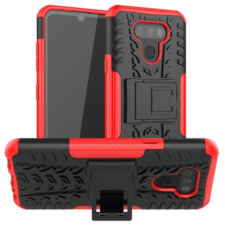 For LG Harmony 4 Tire Texture Shockproof TPU + PC Protective Case with Holder(Red)
For LG Harmony 4 Tire Texture Shockproof TPU + PC Protective Case with Holder(Red)