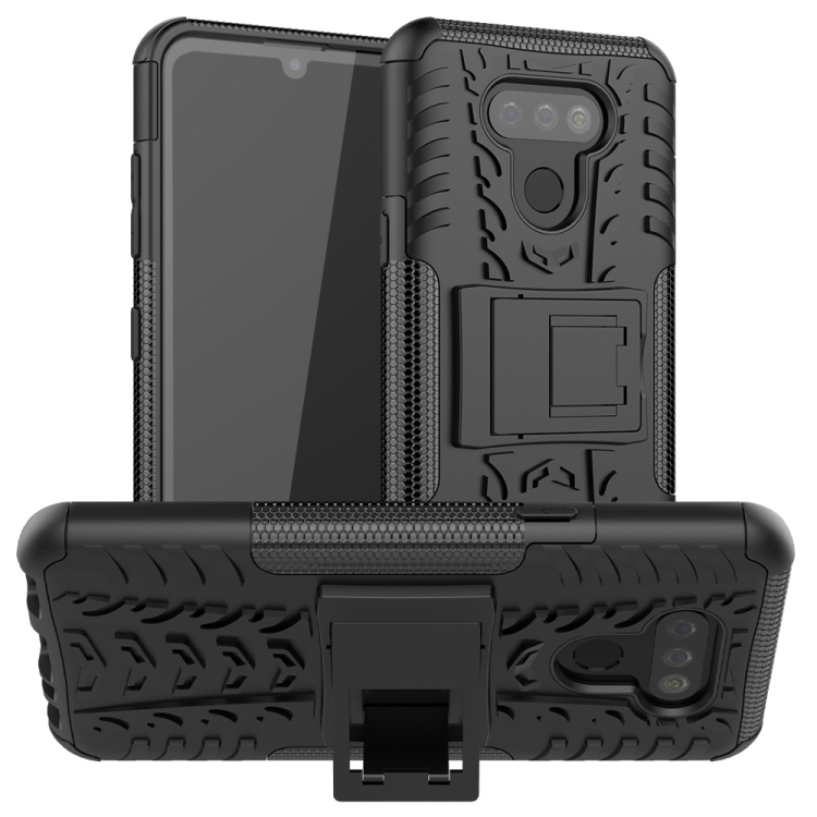 For LG Harmony 4 Tire Texture Shockproof TPU + PC Protective Case with Holder(Black)
For LG Harmony 4 Tire Texture Shockproof TPU + PC Protective Case with Holder(Black)