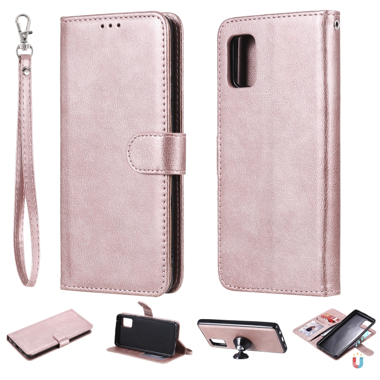 For Samsung Galaxy A31 2 in 1 Solid Color Detachable PU Leather Case with Card Slots & Magnetic Holder & Photo Frame & Wallet & Strap(Rose Gold)
For Samsung Galaxy A31 2 in 1 Solid Color Detachable PU Leather Case with Card Slots & Magnetic Holder & Photo Frame & Wallet & Strap(Rose Gold)
