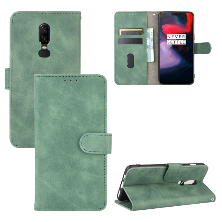 For OnePlus 6 Solid Color Skin Feel Magnetic Buckle Horizontal Flip Calf Texture PU Leather Case with Holder & Card Slots & Wallet(Green)
For OnePlus 6 Solid Color Skin Feel Magnetic Buckle Horizontal Flip Calf Texture PU Leather Case with Holder & Card Slots & Wallet(Green)