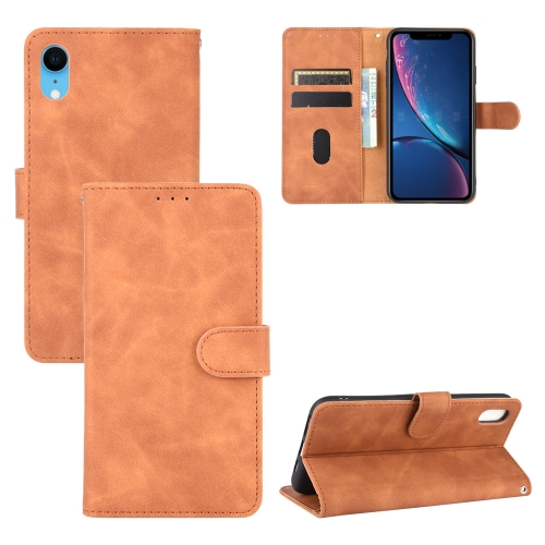 For iPhone XR Solid Color Skin Feel Magnetic Buckle Horizontal Flip Calf Texture PU Leather Case with Holder & Card Slots & Wallet(Brown)
For iPhone XR Solid Color Skin Feel Magnetic Buckle Horizontal Flip Calf Texture PU Leather Case with Holder & Card Slots & Wallet(Brown)