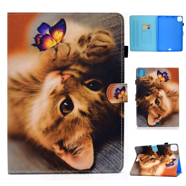 For iPad Air 2020 10.9 Colored Drawing Stitching Horizontal Flip Leather Case with Holder & Card Slots & Sleep / Wake-up function(Butterfly Cat)
For iPad Air 2020 10.9 Colored Drawing Stitching Horizontal Flip Leather Case with Holder & Card Slots & Sleep / Wake-up function(Butterfly Cat)