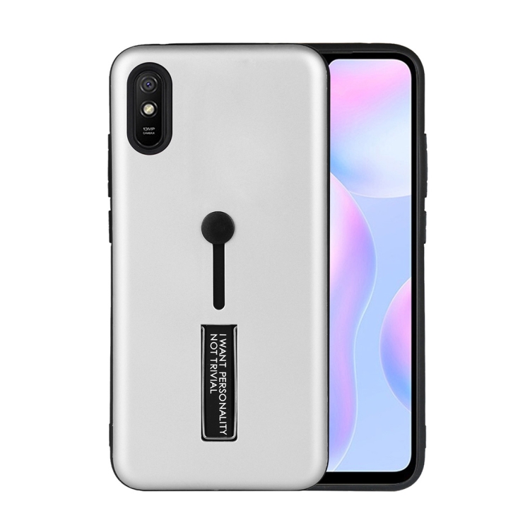 For Xiaomi Redmi 9A Oil Feel Shockproof TPU + PC Protective Case with Holder(Silver)
For Xiaomi Redmi 9A Oil Feel Shockproof TPU + PC Protective Case with Holder(Silver)