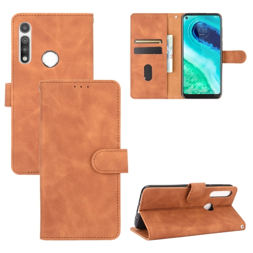 For Motorola Moto G Fast Solid Color Skin Feel Magnetic Buckle Horizontal Flip Calf Texture PU Leather Case with Holder & Card Slots & Wallet(Brown)
For Motorola Moto G Fast Solid Color Skin Feel Magnetic Buckle Horizontal Flip Calf Texture PU Leather Case with Holder & Card Slots & Wallet(Brown)