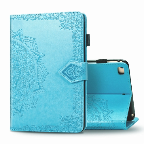 For iPad Mini 5 / 4 / 3 / 2 / 1 Embossed Mandala Pattern TPU + PU Horizontal Flip Leather Case with Holder & Card Slots & Wallet(Blue)
For iPad Mini 5 / 4 / 3 / 2 / 1 Embossed Mandala Pattern TPU + PU Horizontal Flip Leather Case with Holder & Card Slots & Wallet(Blue)