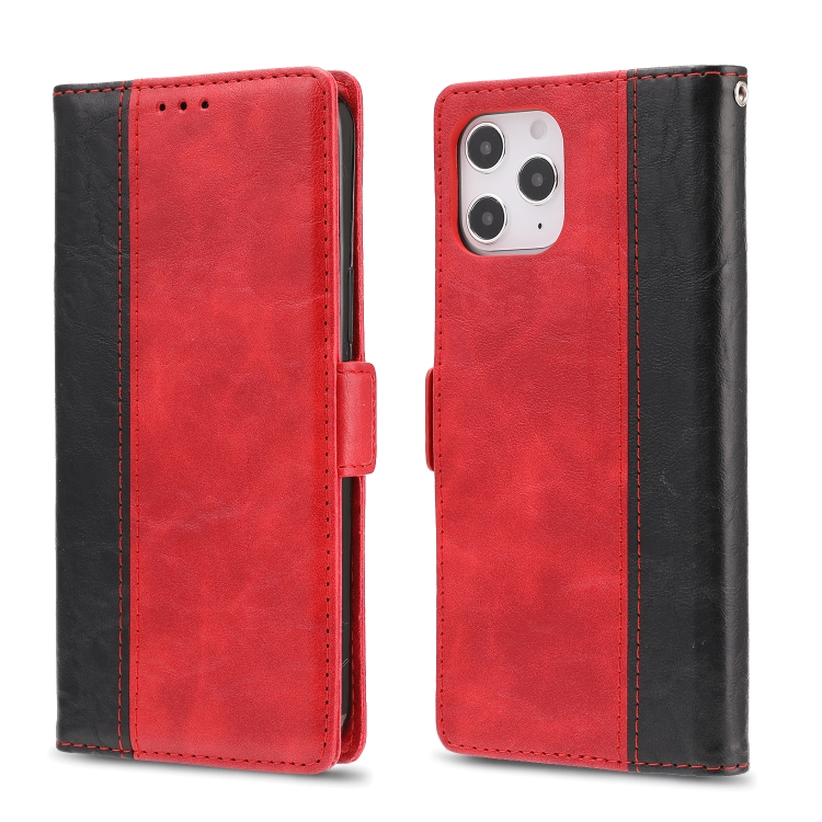 For iPhone 12 Pro Max Retro Texture Contrast Color Splicing Horizontal Flip TPU + PU Leather Case with Card Slots & Holder & Wallet(Red)
For iPhone 12 Pro Max Retro Texture Contrast Color Splicing Horizontal Flip TPU + PU Leather Case with Card Slots & Holder & Wallet(Red)