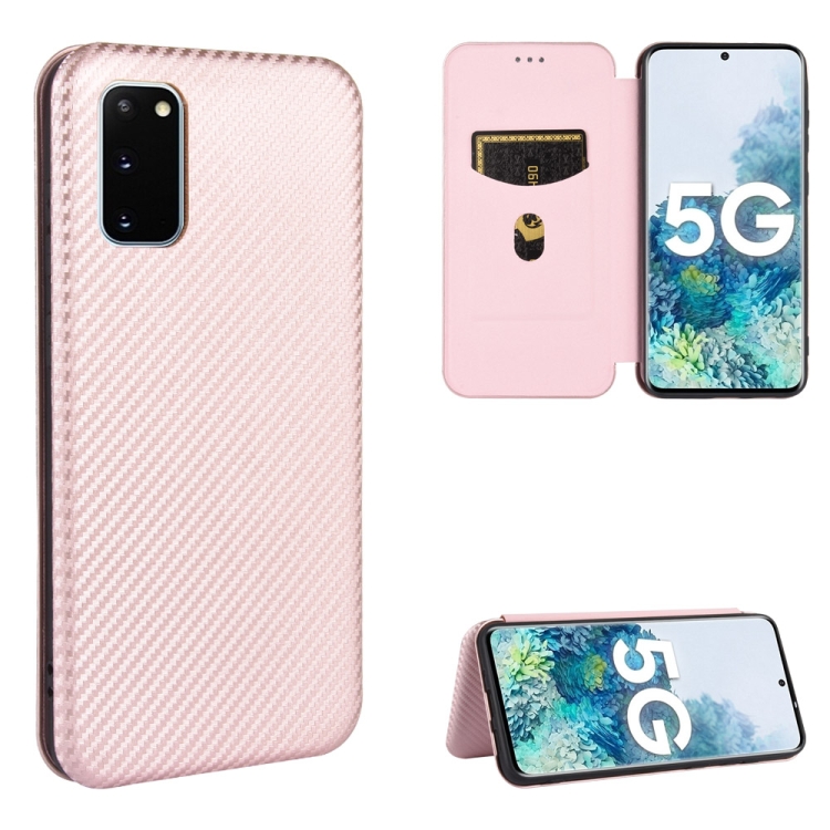 For Samsung Galaxy S20 FE 5G / 4G & S20 Lite Carbon Fiber Texture Magnetic Horizontal Flip TPU + PC + PU Leather Case with Card Slot & Lanyard(Pink)
For Samsung Galaxy S20 FE 5G / 4G & S20 Lite Carbon Fiber Texture Magnetic Horizontal Flip TPU + PC + PU Leather Case with Card Slot & Lanyard(Pink)