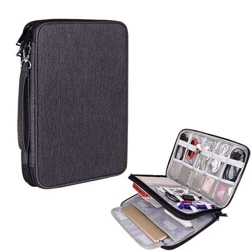 SM01 Multi-function Waterproof Double Layer Data Cable Earphone U Disk Digital Accessories Storage Bag, Size: L(Black)
SM01 Multi-function Waterproof Double Layer Data Cable Earphone U Disk Digital Accessories Storage Bag, Size: L(Black)