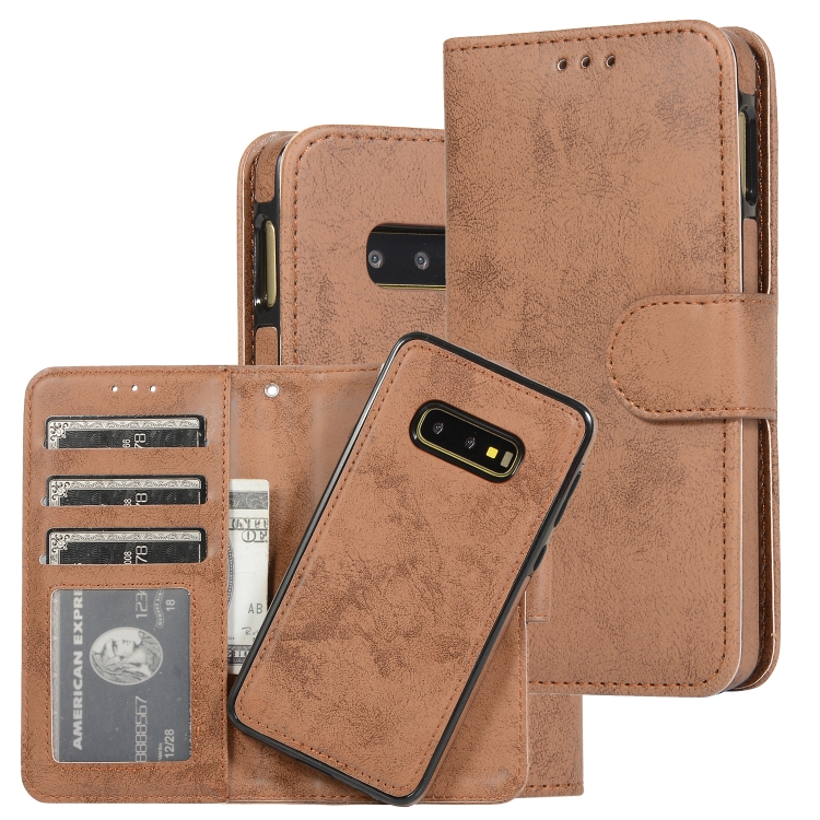 For Samsung Galaxy S10e Retro 2 in 1 Detachable Magnetic Horizontal Flip TPU + PU Leather Case with Holder & Card Slots & Photo Frame & Wallet(Brown)
For Samsung Galaxy S10e Retro 2 in 1 Detachable Magnetic Horizontal Flip TPU + PU Leather Case with Holder & Card Slots & Photo Frame & Wallet(Brown)
